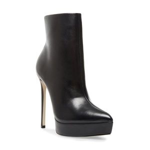 ✨ VELINA Steve Madden pointed toe platform 5” - 6” inch stiletto bootie 7.5 blck